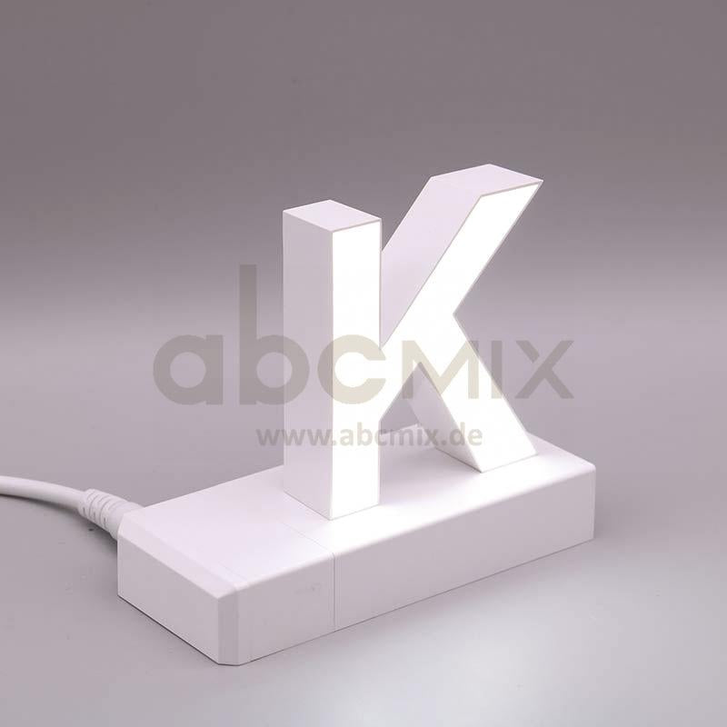 Leuchtbuchstabe EasyClick K 75mm Arial 4000K weiß