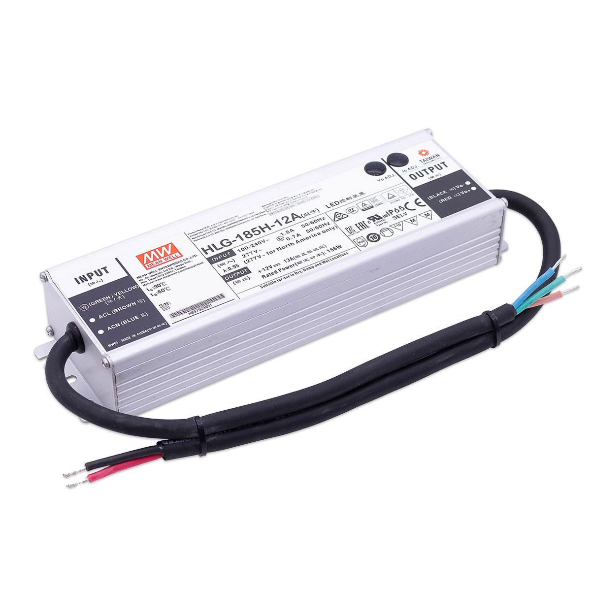 Mean Well HLG-185H-12A LED Netzteil 156W 12V 13A IP65 Schaltnetzteil CV