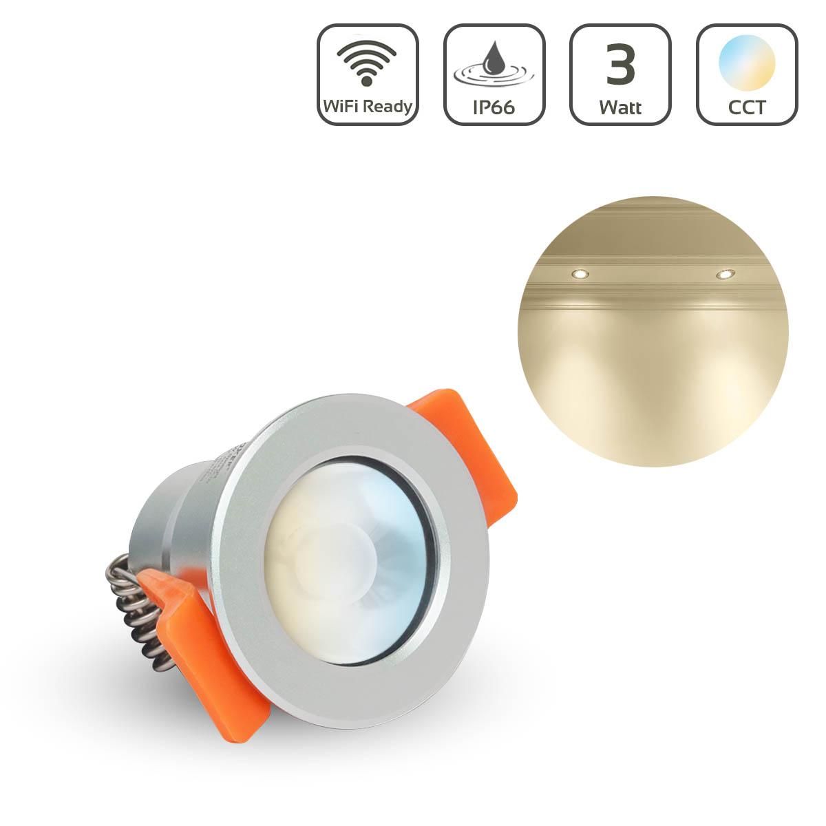 MiBoxer LED Spot 3W CCT Dual Weiß 12V IP66 Auschnitt 33-36mm SL2-12