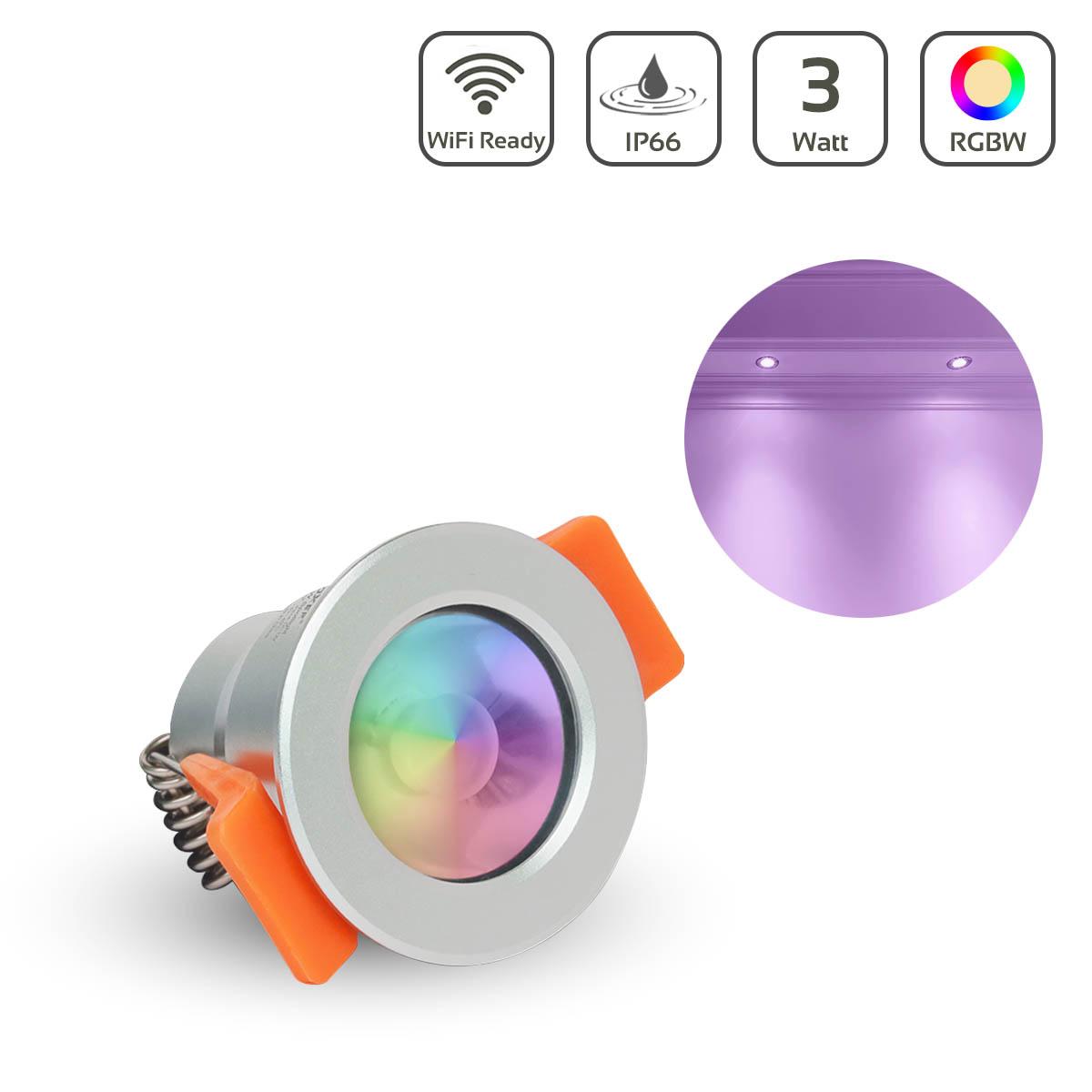 MiBoxer LED Spot 3W RGB+2700K 12V IP66 Auschnitt 33-36mm SL4-12