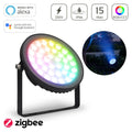 MiBoxer RGB+CCT LED Gartenstrahler 15W 230V Zigbee 3.0 Gartenleuchte mit Erdspieß FUTC03ZR