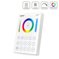 MiBoxer RGB+CCT Wandschalter 8 Zonen Aufbau Dimmen Schalten Farbsteuerung batteriebetrieben B8