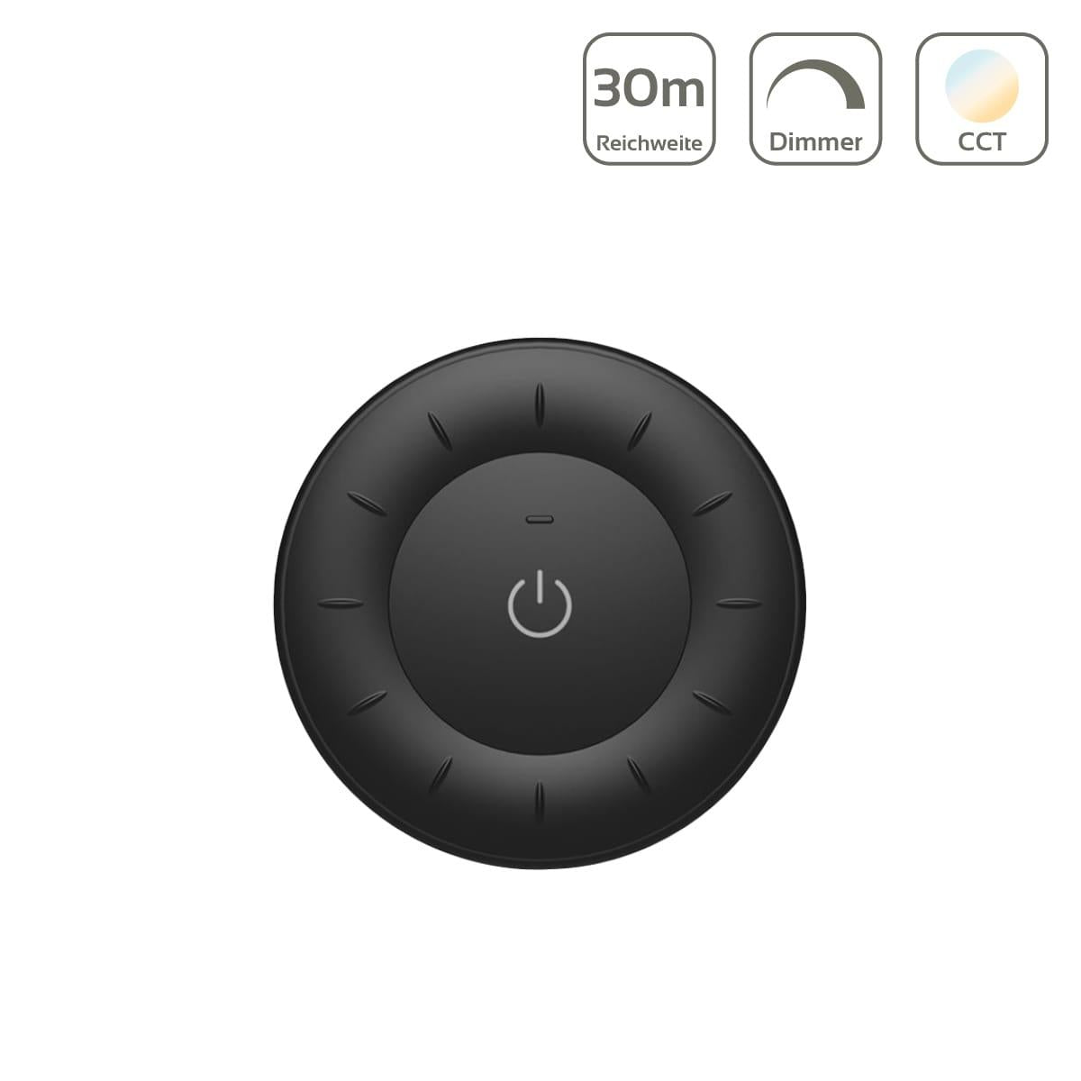 MiBoxer Single Color + CCT Fernbedienung Wandschalter schwarz K3S-B