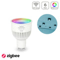 MiBoxer Zigbee 3.0 + 2.4G RGB+CCT LED Spot 6W GU10 FUT106ZR