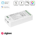 MiBoxer Zigbee 3.0 RGB+CCT LED Controller 5 Kanal 12/24V Multifunktion LED Strip Panel Steuerung FUT039Z