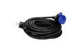 Netzkabel Schutzkontakt-Verlängerung, 30m, 3x1,5mm², IP44, schwarz