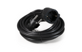 Netzkabel Schutzkontakt-Verlängerung, 5m, 1,5mm², schwarz