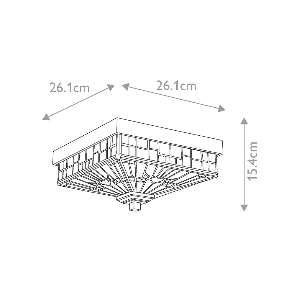 Außen-Deckenleuchte Inglenook Outdoor (bronzefarben) 2x - Elstead Lighting