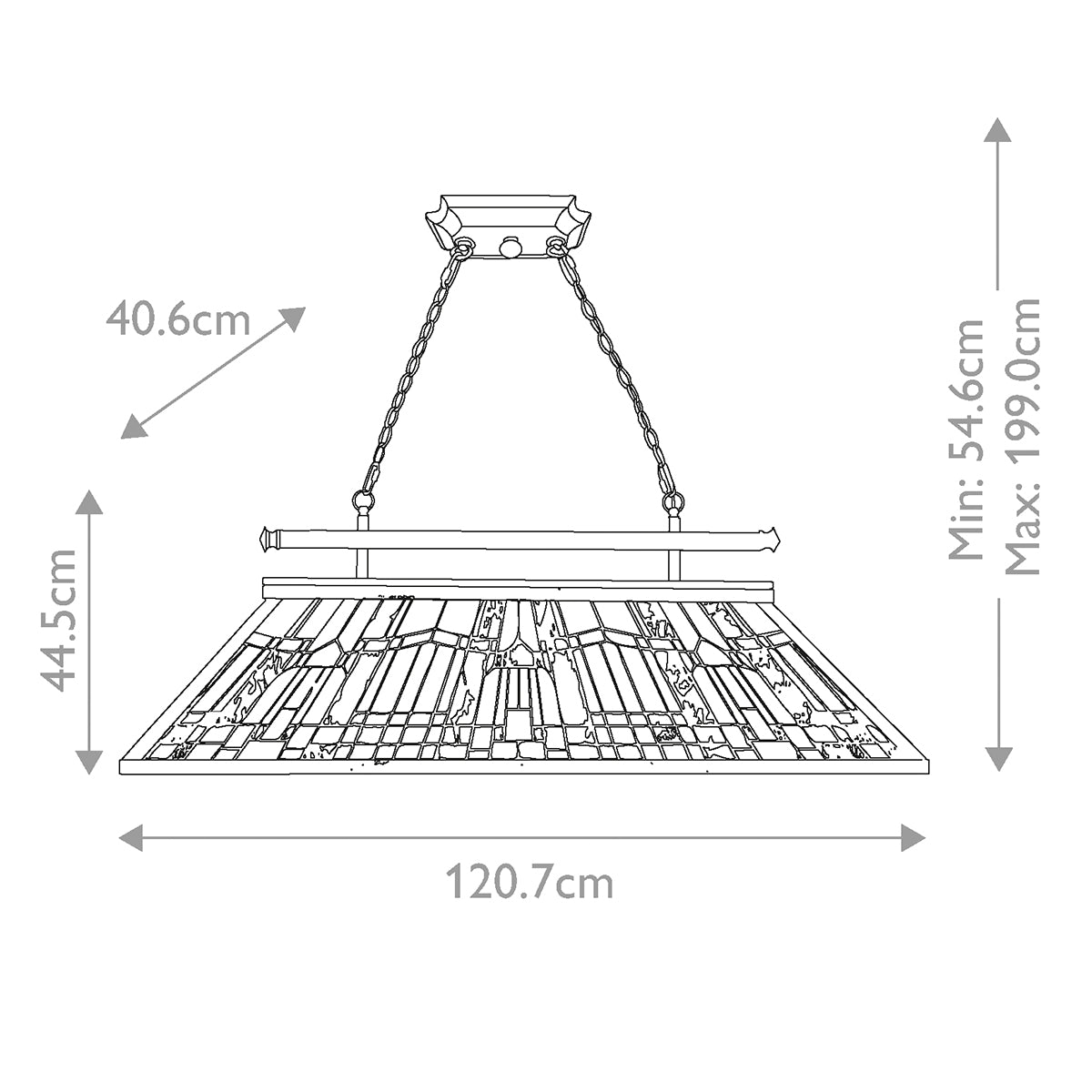 Pendelleuchte Inglenook (bronzefarben) 3x - Elstead Lighting
