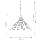 Pendelleuchte Inglenook (bronzefarben) 3x - Elstead Lighting