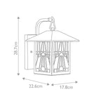 Außen-Wandleuchte Inglenook Outdoor (bronzefarben) 1x - Elstead Lighting