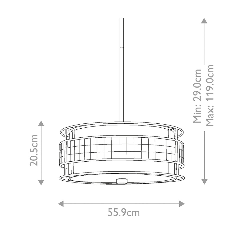Pendelleuchte Laguna (kupferfarben) 4x - Elstead Lighting