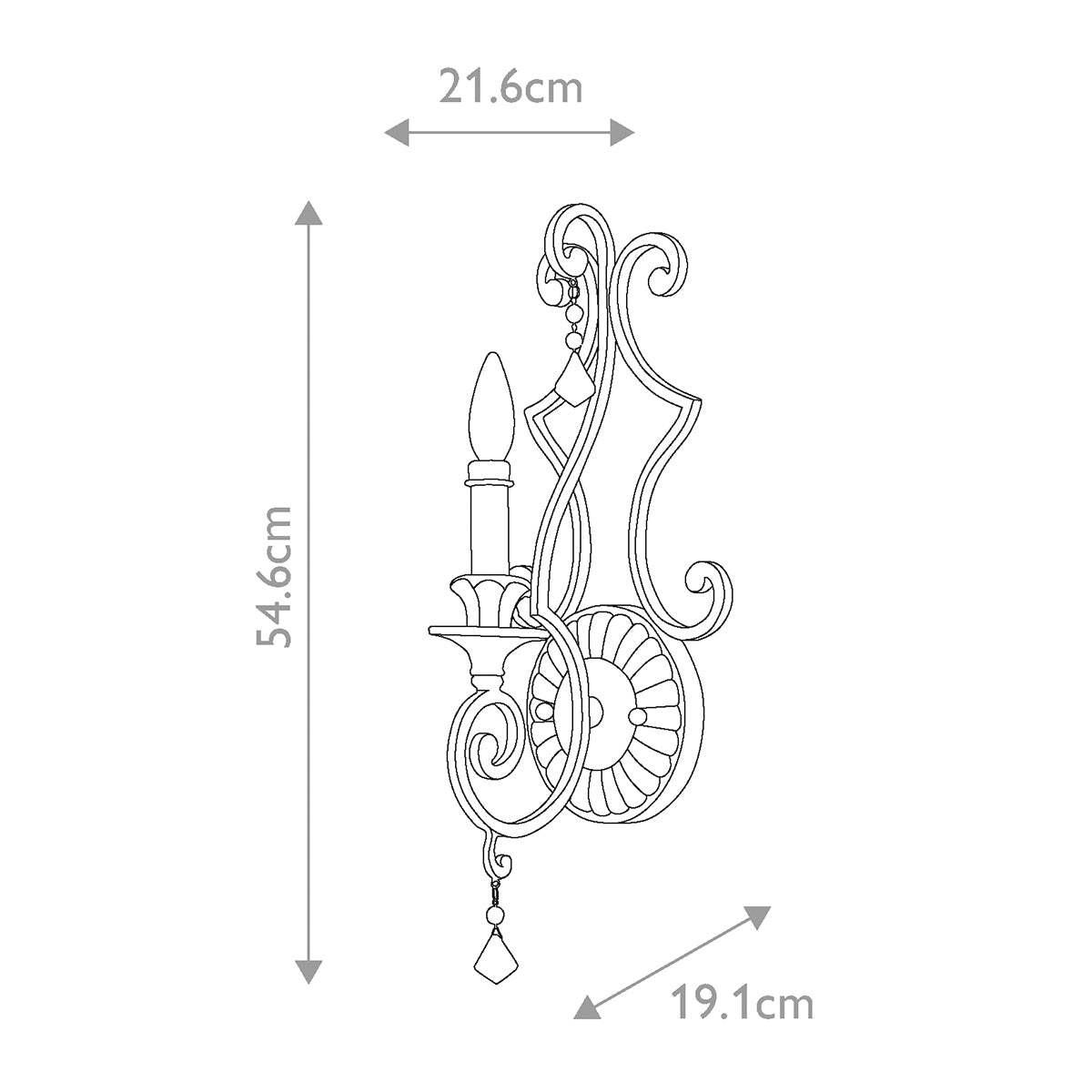 Wandleuchte Marquette (bronzefarben) 1x - Elstead Lighting