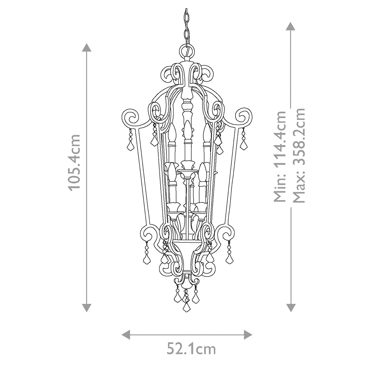 Pendelleuchte Marquette (Heirloom) 6x - Elstead Lighting