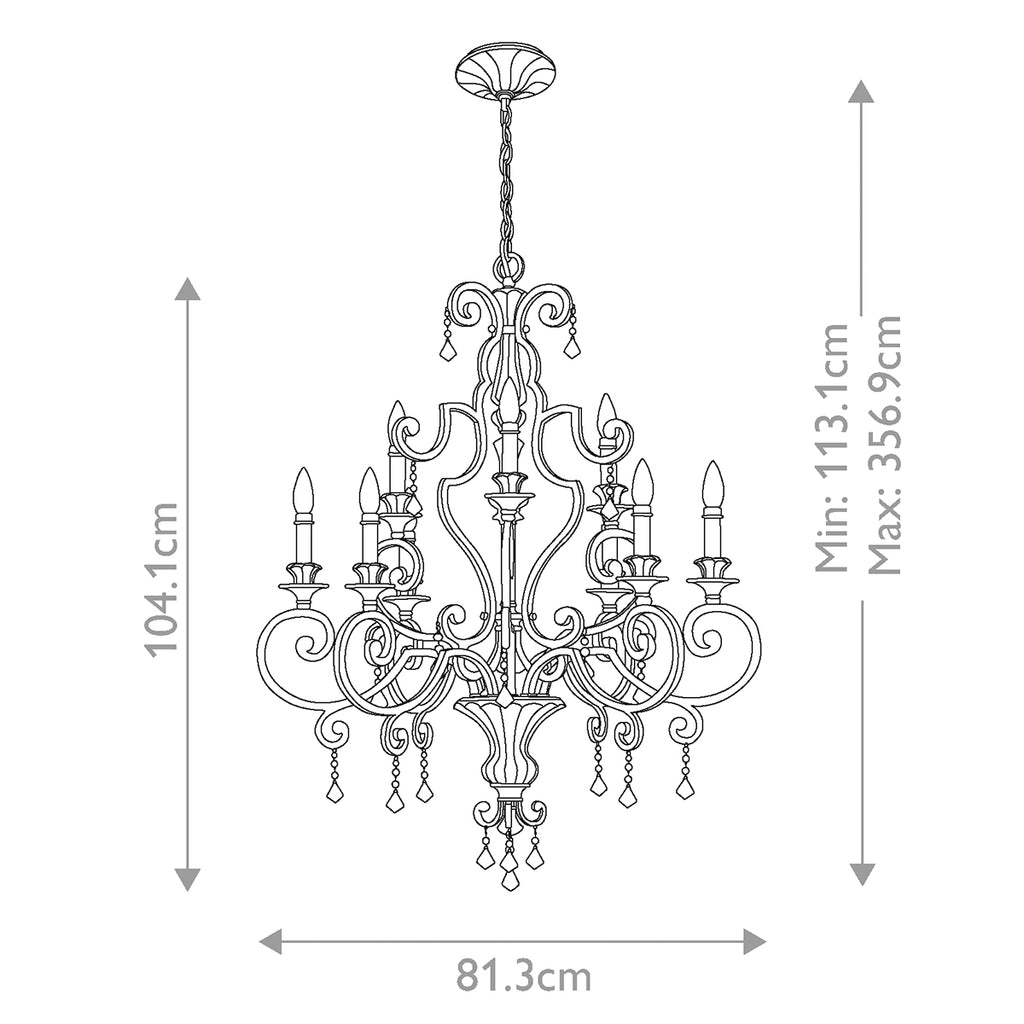 Pendelleuchte Marquette (Heirloom) 9x - Elstead Lighting