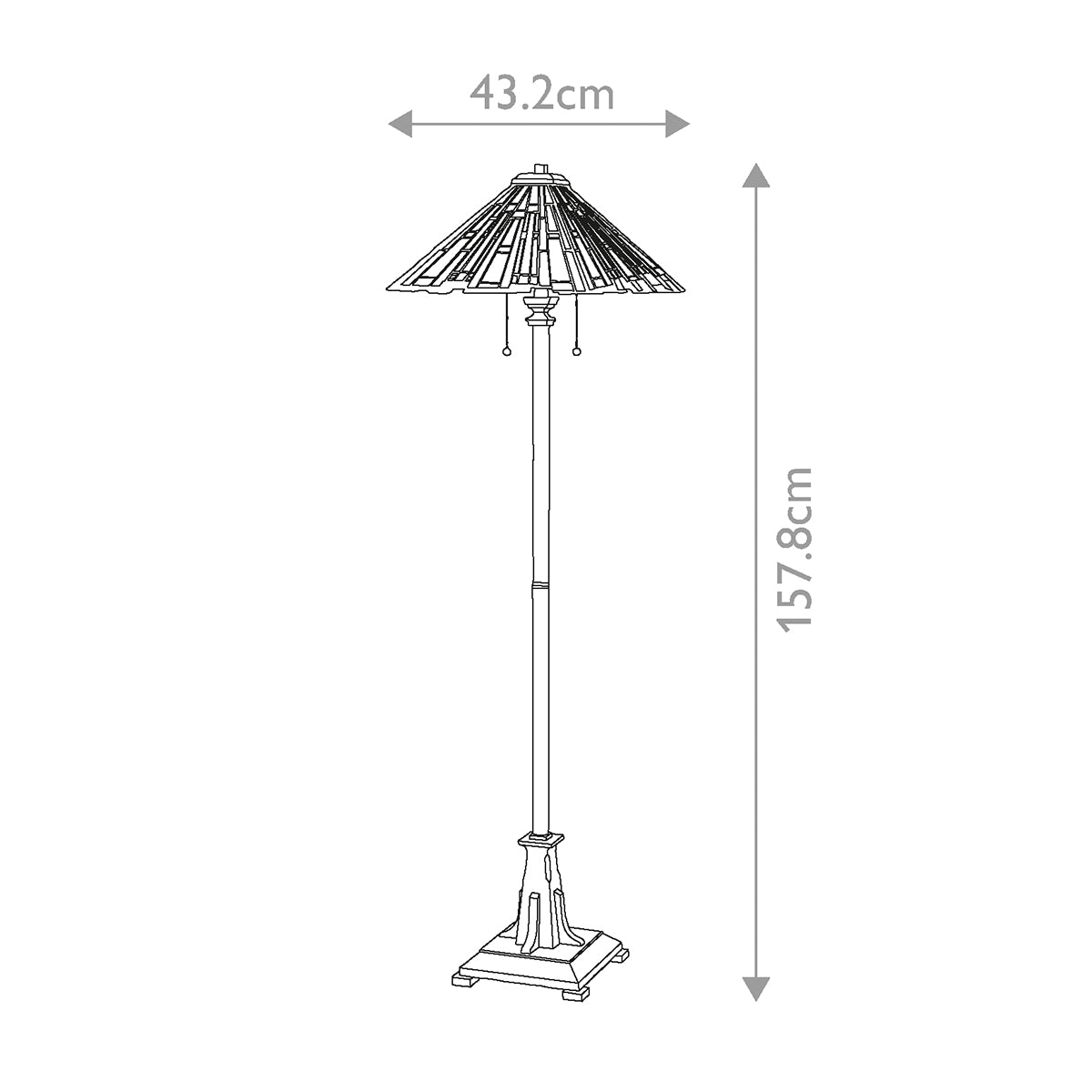 Stehleuchte Maybeck (schwarz) 2x - Elstead Lighting