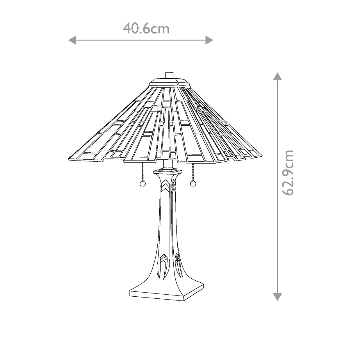 Tischleuchte Maybeck (Mercury Glas) 2x - Elstead Lighting