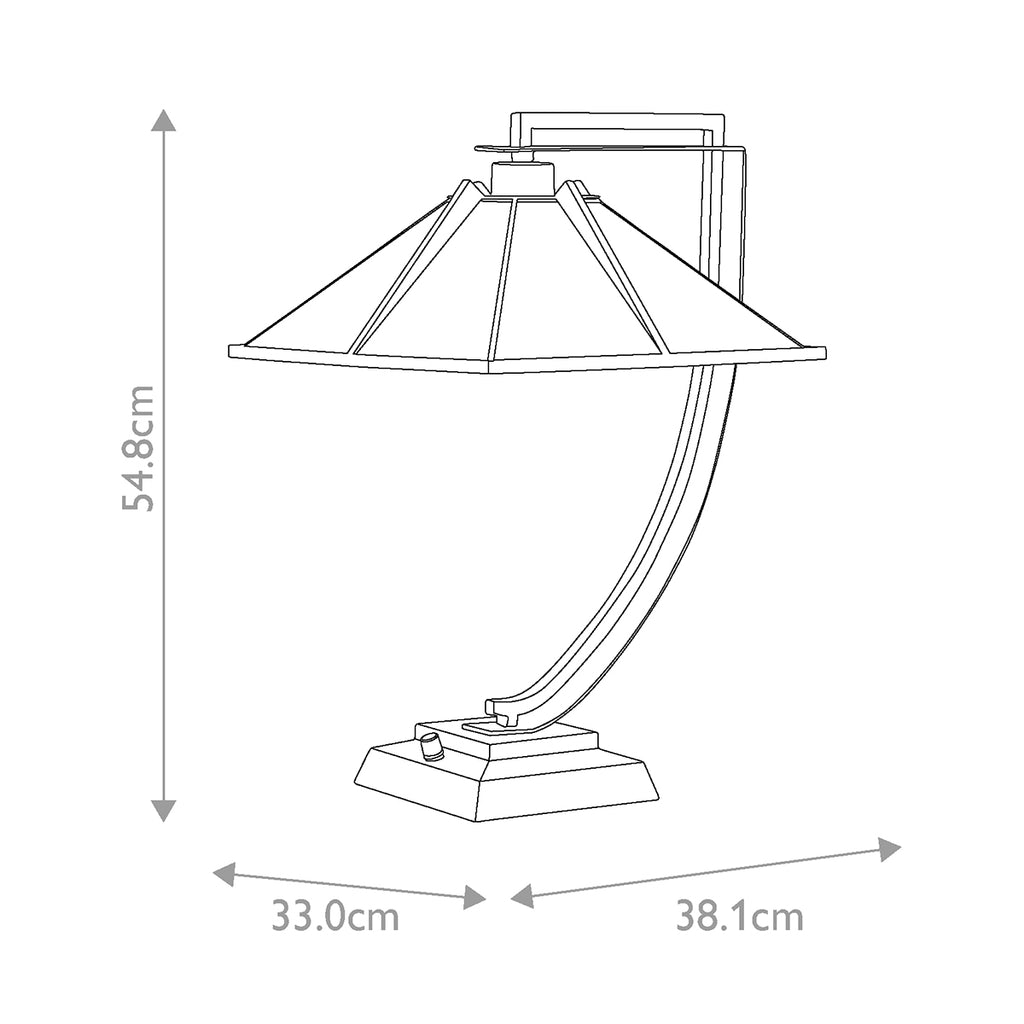 Tischleuchte Pomeroy (bronzefarben) 1x - Elstead Lighting