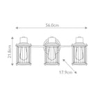 Bad-Wandleuchte Riggs (messingfarben) 3x - Elstead Lighting