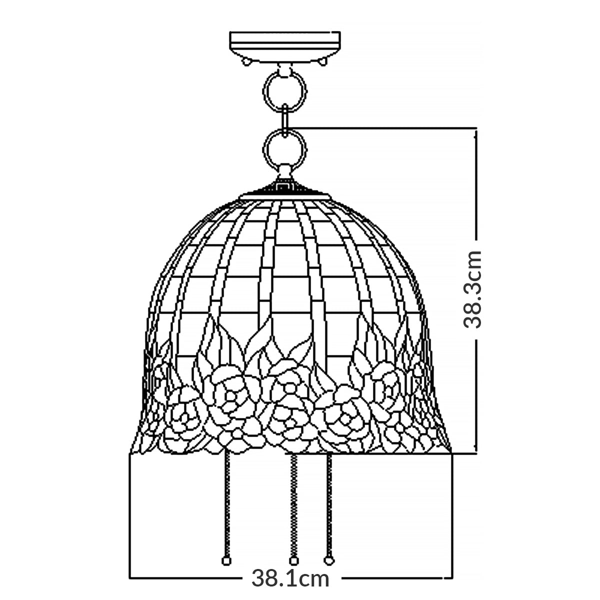 Pendelleuchte Rosecliffe (bronzefarben) 3x - Elstead Lighting