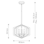 Pendelleuchte Vanguard (schwarz) 3x - Elstead Lighting