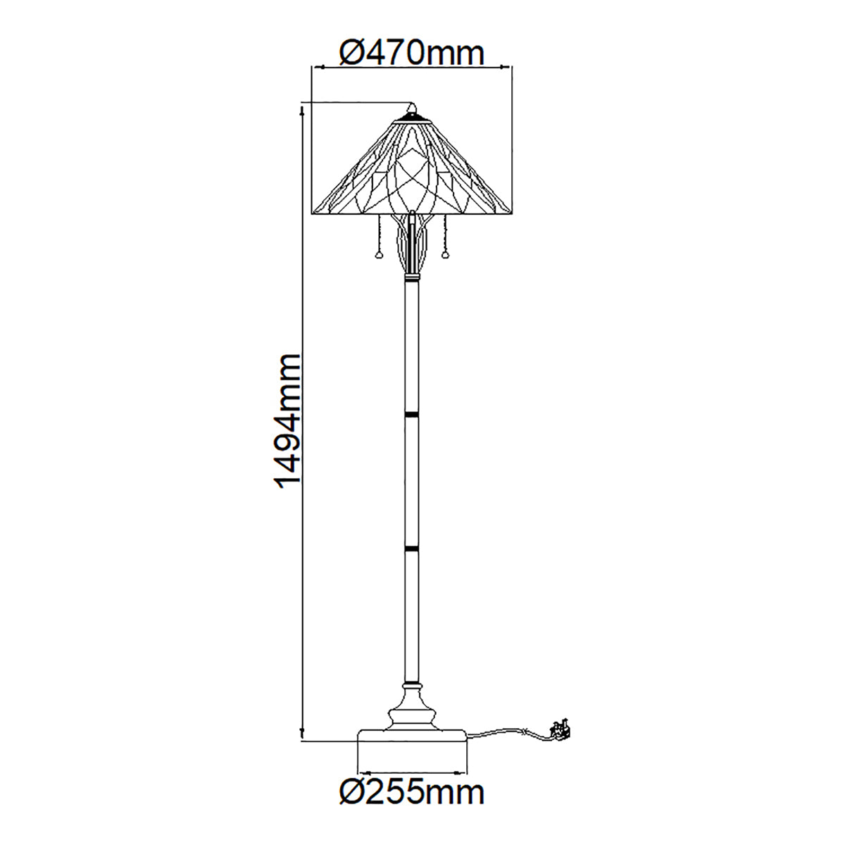 Stehleuchte Victory (schwarz) 2x - Elstead Lighting