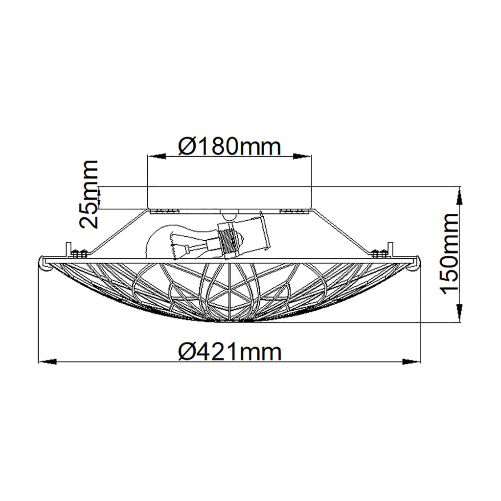 Deckenleuchte Victory (bronzefarben) 2x - Elstead Lighting
