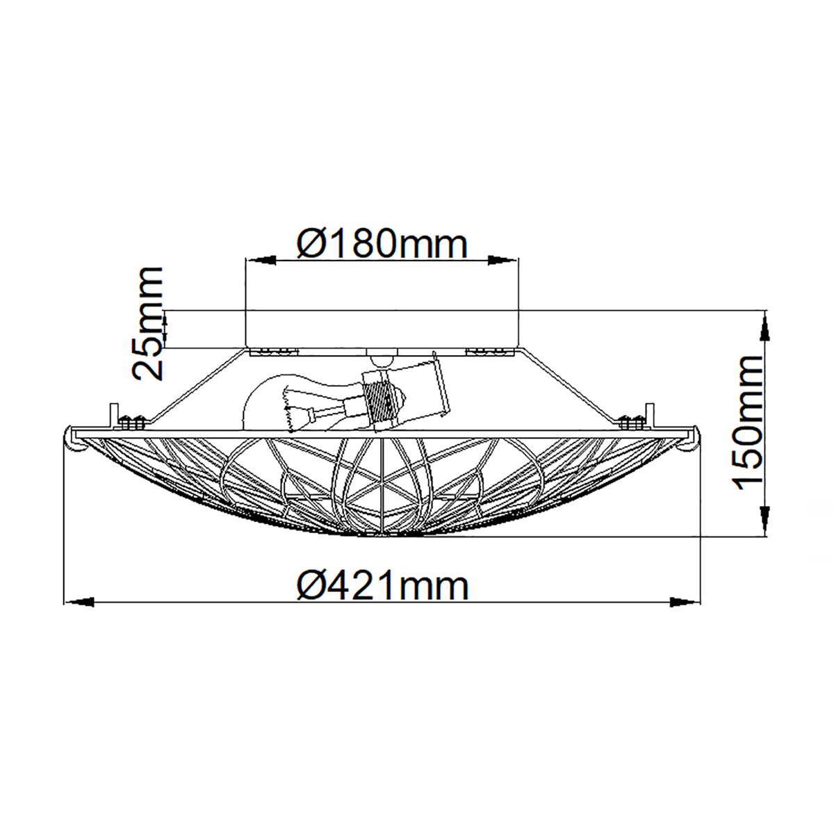 Deckenleuchte Victory (bronzefarben) 2x - Elstead Lighting