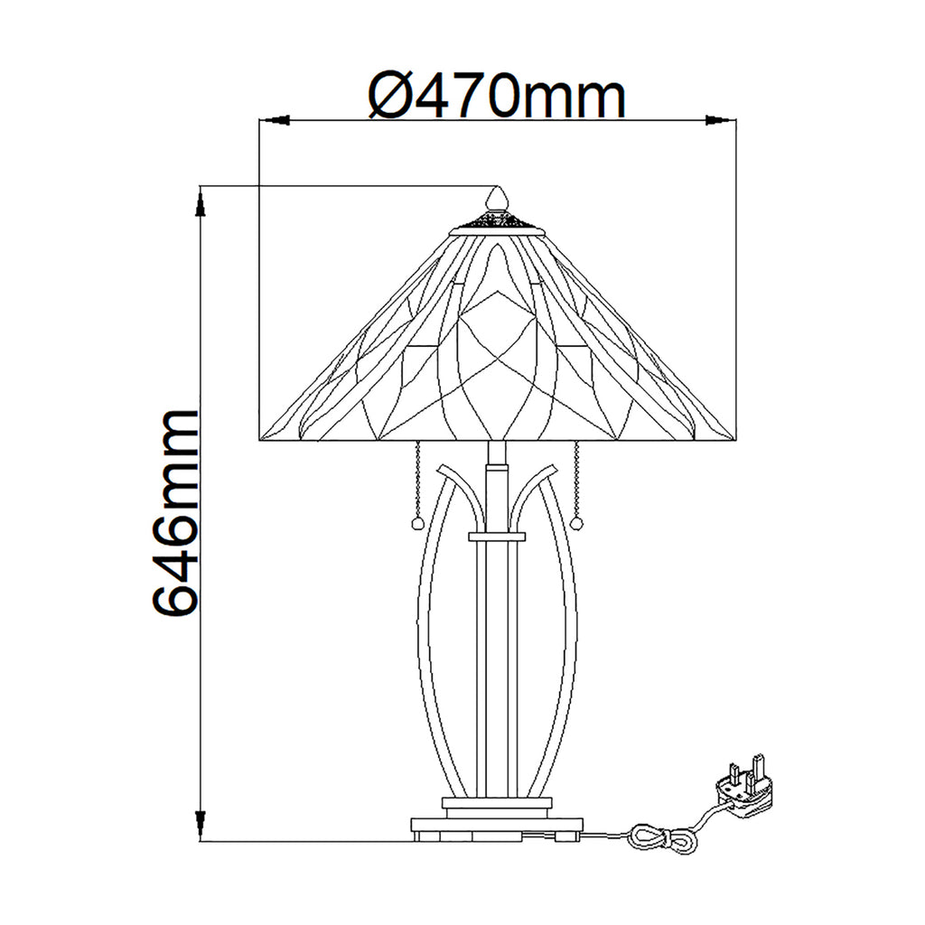 Tischleuchte Victory (schwarz) 2x - Elstead Lighting