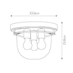 Bad-Deckenleuchte Whistling (verchromt) 3x - Elstead Lighting