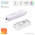 RGB+CCT Dimmer-Set 100W | MiBoxer RGB+CCT WIFI LED Controller 5 Kanal 12/24V + Mean Well LPV-100-24 Netzteil 100W 24V 4.2A IP67