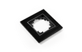 Rahmen Premium, 1-fach, schwarzes Aluminium
