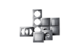 Schalter und Steckdosen Set Premium Flur 13-teilig, anthrazit