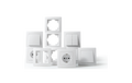 Schalter und Steckdosen Set Premium Flur, 13-teilig, weiß