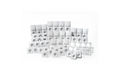 Schalter und Steckdosen-Set Premium Komplett, 100-teilig, weiß