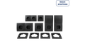 Schalter und Steckdosen Set Premium Standard Profi 20-teilig, anthrazit