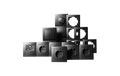 Schalter und Steckdosen Set Premium Wohnlandschaft, matt schwarz, 20-tlg.