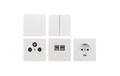 Schalter und Steckdosen Set Shallow Megaset 100-teilig, weiß