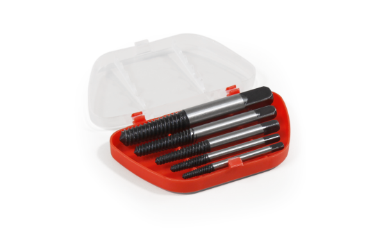 Schraubenausdreher-Satz, 5-teilig, Metall, Aufbewahrungsbox
