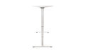 Schreibtisch imstande, 140x80cm HPL-Tischplatte, Platinweiß, Sperrholz