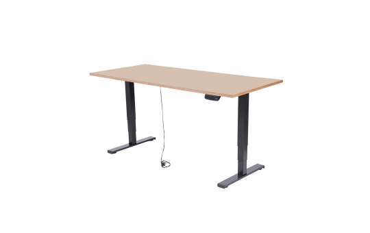 Schreibtisch imstande, Gestell business-b + Platte 140x60cm Powder