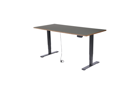 Schreibtisch imstande, Gestell business-b + Platte 160x80cm Iron