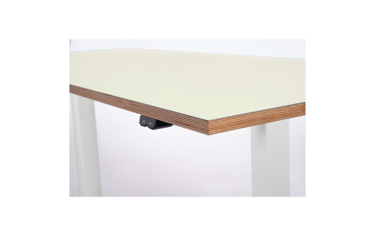 Schreibtisch imstande, Gestell smart-w + Platte 140x80cm HPL Platinweiß