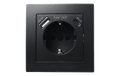 Schutzkontakt-Steckdose Premium 1x USB-C 18W PD, 1x USB-A, matt schwarz