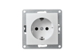 Schutzkontakt-Steckdose Premium 250V~/16A, UP, Einsteckschutz, weiß