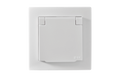 Schutzkontakt-Steckdose Premium, 250V~/16A, UP, IP44, weiß