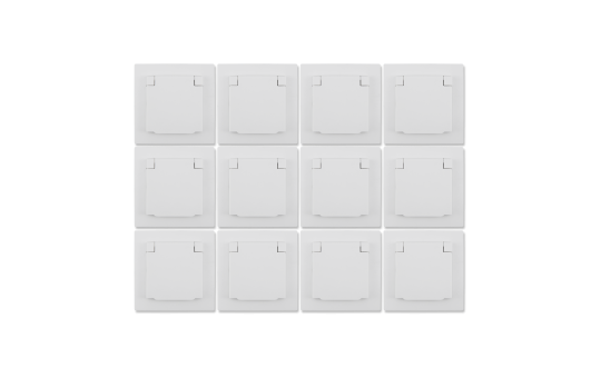 Schutzkontakt-Steckdose Premium, 250V~/16A, UP, IP44, weiß, 12er-Pack