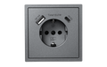 Schutzkontakt-Steckdose Shallow 1x USB-C - 18W Quickcharge - 1x USB-A