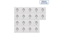 Schutzkontakt-Steckdose Shallow 250V~/16A, Einsteckschutz, 18er-Pack, Steckanschluss