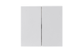 Serien-Schalter Shallow 2-fach, 250V~/10A, UP, Steckanschluss, weiß